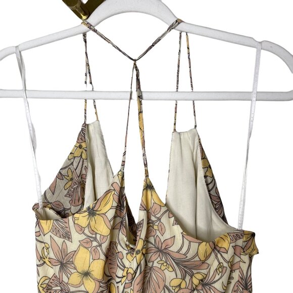 The Jetset Diaries Frangapani Maxi Dress Size Medium Yellow Floral Print New - Picture 6 of 9